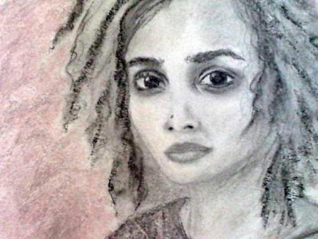 Portrait d'une jeune indienne de la caste des Intouchables.